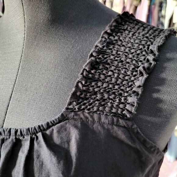 Saks Fifth Avenue Black Linen Tank Top Womens Sz Small - Picture 6 of 8